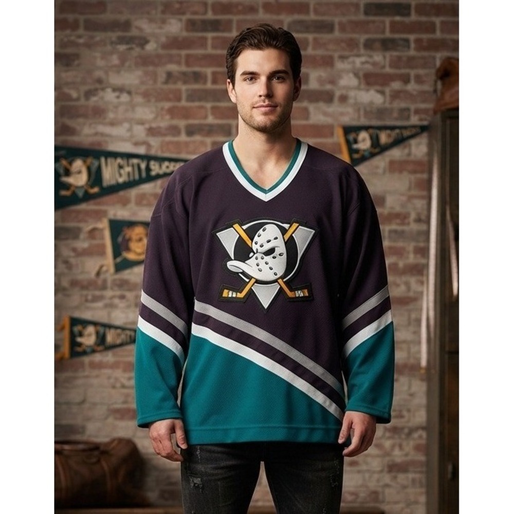 Vintage CCM Mighty Ducks of Anaheim NHL Hockey Jersey Mens Large 1997-99 90s Y2K